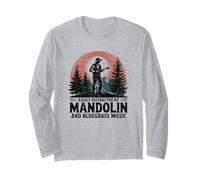 Mandolin Acoustic Bluegrass Humor Quote Long Sleeve T-Shirt