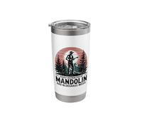 Mandolin Acoustic Bluegrass Humor Quote Stainless Steel Insulated Tumbler