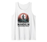 Mandolin Acoustic Bluegrass Humor Quote Tank Top