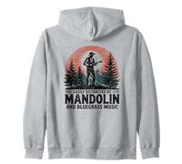 Mandolin Acoustic Bluegrass Humor Quote Zip Hoodie
