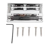 Mandolin Bridge, Cr Alloy 8 String Metal Mandolin Bridge Saddle Plate Replacement Musical Instrument Accessories