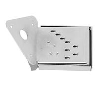 Mandolin Cable Pull Board Bend Type Steel Exquisite Musical Instrument Accessories Mandolin Cable Pull BoardMandolin St Steel Appearance (QB12 chrome color with flowers)