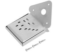 Mandolin Cable Pull Board, Steel Musical Instrument Accessory - Exquisite Design, Durable Material, Ideal for Mandolin Strings (QB12 chrome color with flowers)