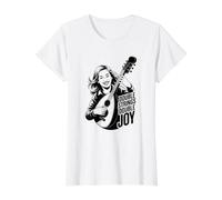 Mandolin Double Strings Mandolin Folk Music Bluegrass Value Graphic T-Shirt, Women, White, L