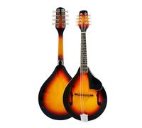 Mandolin Eight-String Tibetan Musical Instrument A-Shaped Handmade Mandolin(Sunset color)