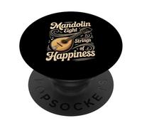 Mandolin Eight Strings Of Happiness Music PopSockets Adhesive PopGrip