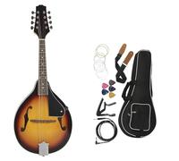Mandolin For Beginners Mandolin 8-String Guitar A Style Electric Mandolin Stringed Instruments With Bag String Capo Strap Pick Guitar Accessories(Yellow)