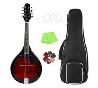 Mandolin For Beginners Musical Instrument Mandolin Red Black Edge Electric Mandolin Guitar Eight-string Electric Box Mandolin(Set)