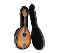 Mandolin For Beginners Small Scoop-shaped Treble Mandolin Scoop-shaped Mandolin Eight-string Mandolin With Leather Case(B)