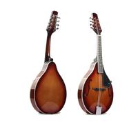 Mandolin Four-string Acoustic Mandolin Bright Basswood Instrument Steel String F-hole Mandolin(E)