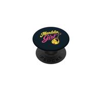 Mandolin Girl Woman Country Pickers PopSockets Adhesive PopGrip