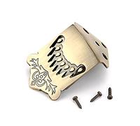 Mandolin Guitar Tailpiece with Cover and Screws Kits for Mandolin Part Replacements Guitar Maker Flower Pattern