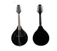 Mandolin Instrument For Beginners Black A Style Mandolin 8-String Basswood Ebony Mandolin With Bag Pick Tuner Cloth Practice Stringed Instruments(B)