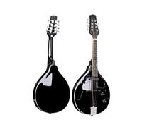 Mandolin Instrument Kit 26-inch Electric A4/A5 Mandolin Eight-string Mandolin EQ Beginner Entry Piano Mandolin(Black,A5)