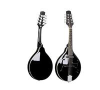 Mandolin Instrument Kit 26-inch Electric A4/A5 Mandolin Eight-string Mandolin EQ Beginner Entry Piano Mandolin(Black,A4)