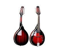 Mandolin Instrument Kit 26-inch Electric A4/A5 Mandolin Eight-string Mandolin EQ Beginner Entry Piano Mandolin(Red,A5)