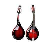 Mandolin Instrument Kit 26-inch Electric A4/A5 Mandolin Eight-string Mandolin EQ Beginner Entry Piano Mandolin(Red,A4)