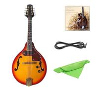 Mandolin Instrument Kit A Style Mandolin Musical Instrument For Beginners And Adults Sunburst 8 String Acoustic Mandolin