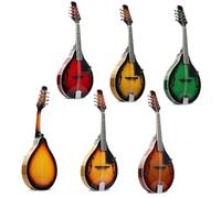 Mandolin Instrument Kit Four-string Acoustic Mandolin Bright Linden Wood National Musical Instrument Mandolin Steel String Round Hole Mandolin