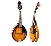 Mandolin Instrument Kit Handmade Solid Wood Veneer Kit Eight-string Mandolin Instrument Full Single Mandolin(Set 6)