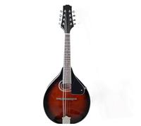 Mandolin Instrument Spruce Panel Round Hole Accessories Eight-string Mandolin Instrument Mandolin(Red)