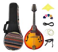 Mandolin Instruments For Beginners 8 Strings Mandolin A Style Rosewood Fingerboard With Bag Capo Guitar Parts Accessories(4)