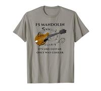 Mandolin It's Like Guitar Only Cooler Black Letters Shirt T-Shirt