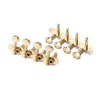 Mandolin Machine Heads 4L4R Golden Tuning Pegs with Screws Ferrules