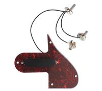 Mandolin Pickguard Assembly 3 Ply Plate with Dual Coil Pickup | PVC Scratch Plate, Low-noise Double Coil Design, for F Style Mandolin and Guitar Use
