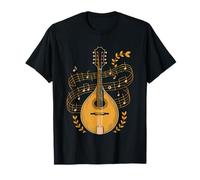 Mandolin Player Mandala Intricate Folk Music Art Pattern T-Shirt