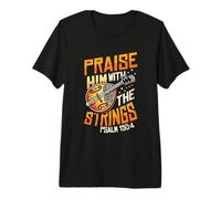 Mandolin Player Praise Him with The Strings Mandolin Premium T-Shirt