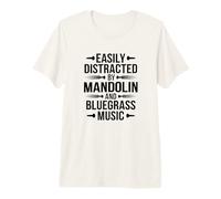Mandolin Roots Acoustic Music Humor Premium T-Shirt