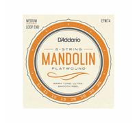 MANDOLIN STRINGS D'ADDARIO EFW74 FLATWOUND STAINLESS STEEL MEDIUM 11-36 LOOP END