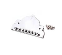 Mandolin Tailpiece, 8 String Zinc Alloy Mandolin Bridge Replacement with 3 Strews Mandolin Pick Protector for Mandolin Body Scratch Accessories