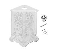Mandolin Tailpiece Cover - String Mandolin Pulling Board With Decorative | Flower Design Chrome Triangle | Musical Instrument Parts | Tailpiece For Easy String Changes Black Cover | Performance School