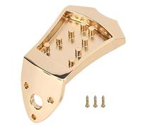 Mandolin Tailpiece Metal Bridge Replacement Part Improving Performance Suitable 8 String Vaulted Non Noise Sturdy Durable Accessories (Golden)
