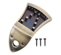 Mandolin Tailpiece, Zinc Alloy Replacement Parts with Screw for Mandolins, Arched Mandolin Accessories for Bluegrass Music