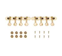 Mandolin Tuning Pegs, Durable Chrome Metal Construction, Machine Heads Tuners, Button Design for Professional Musicians, Students, and Hobbyists for Stage, Studio, or Home Use