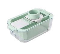 Mandoline Food Slicer for Kitchen, Adjustable Stainless Steel Mandoline Vegetable Slicer, Double-Layer Draining Basket, 6 in-1 Adjustable Blade, Including 1 Hand Guard