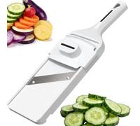 Mandoline Vegetable Slicer, Adjustable Handheld Mandoline Slicer with Safety Guard, 3-Slice Thickness, Mandoline Food Slicer for Potato Cucumber Onion Carrot Apple Lemon
