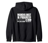 Mandolinist In Progress Loading Funny Mandolin Zip Hoodie