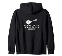 Mandolinist In Progress Loading Funny Mandolin Zip Hoodie