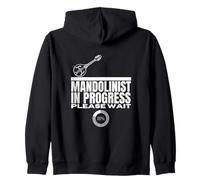 Mandolinist In Progress Loading Funny Mandolin Zip Hoodie