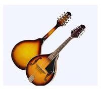 Mandolins Instrument for Adults Treble Eight-string Mandolin Instrument Mandolin Orange Mandolin + Electronic Tuner(Red belt+tuner)