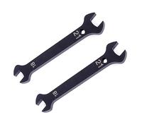 Mandouer 2pcs Super Thin Wrench Set, 18mm × 21mm Double Open End Wrench, Durable Carbon Steel Flat Spanner for Automotive and Narrow Spaces