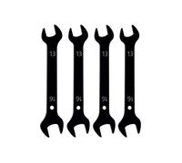Mandouer 4pcs Super Thin Wrench Set, 13mm × 16mm Double Open End Wrench, Durable Carbon Steel Flat Spanner for Automotive Maintenance, Bike Repair and General DIY
