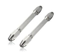Mandouer Double Ended Pin Vice Hand Drill, 0.5-3.2mm Precision Mini Drill for Jewellery Making, Resin Crafts, Model, Wood and DIY Projects (2pc)