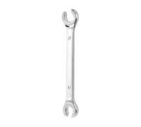 Mandouer Flare Nut Spanner 10mm x 12mm Metric CR-V Double Open End Wrench | Chrome Vanadium Steel Brake Pipe Spanner, Mirror Polish Finish for Fuel Tube Hose Transmission Line, 1pc