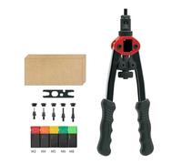 Mandrel Rivet Nut Tool, Hand Heavy Duty Setter Kit,Threaded Riveter, Insert M3-M8 for Thick Sheet Steel(A)