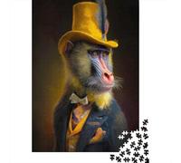 Mandrill 1000 Piece Jigsaw Puzzles for Adults Baboon Jigsaw Puzzle for Adults Fantasy & Mythology Educational Games Challenging Therapeutic Fun Multi Colour 1000pcs (75x50cm)